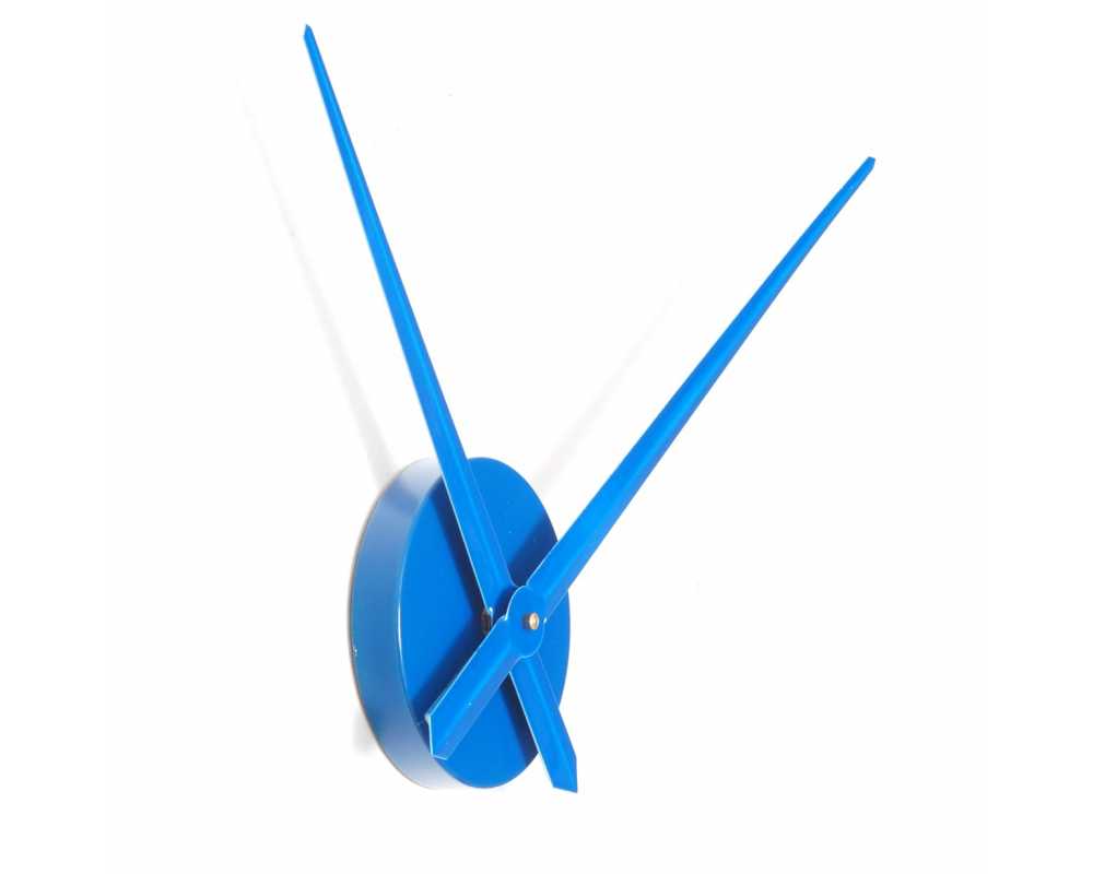 Duży Zegar ścienny 3D DIY XXL12S niebieski do salonu