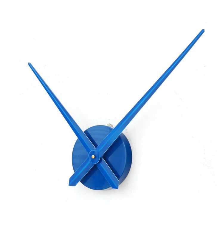 Duży Zegar ścienny 3D DIY XXL12S niebieski do kuchni