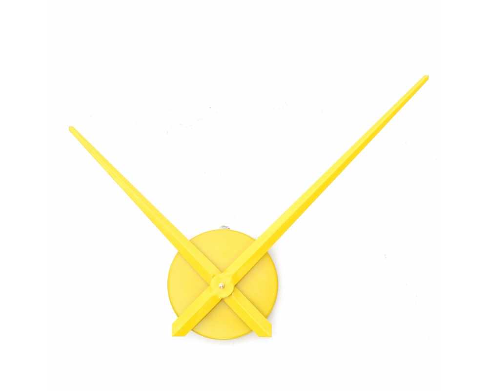 Duży zegar ścienny 3D DIY XXL12S żółty