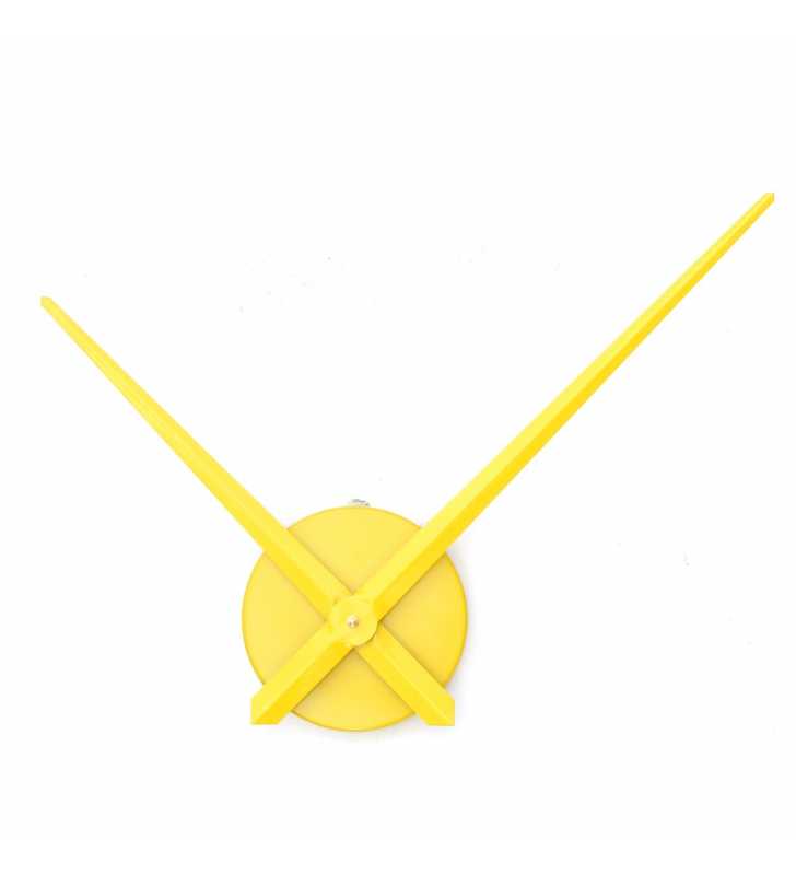 Duży zegar ścienny 3D DIY XXL12S żółty