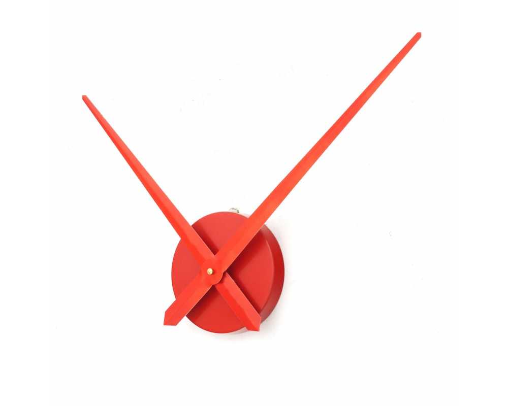 Duży zegar ścienny 3D DIY XXL12S czerwony