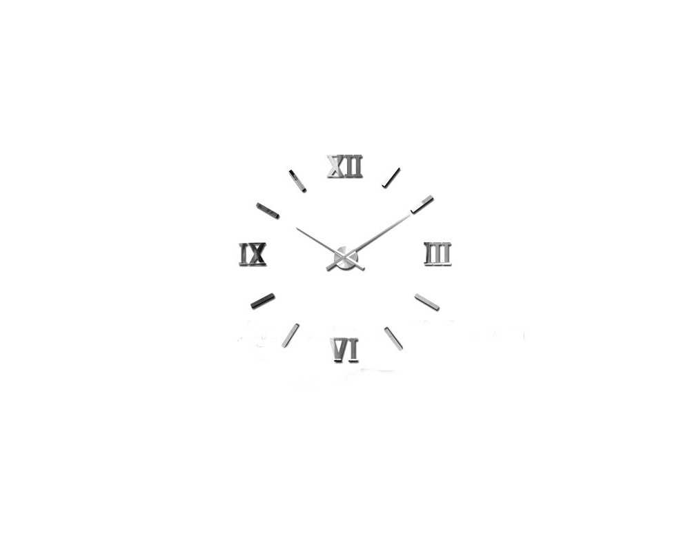 Zegar ścienny duży nowoczesny DIY  4301 rzymski-indeksy