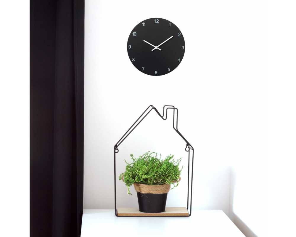 Nowoczesny zegar ścienny Happy Hour ULTA SILANCE - dekoracyjny zegar wiszący - wyposażenie wnętrz 