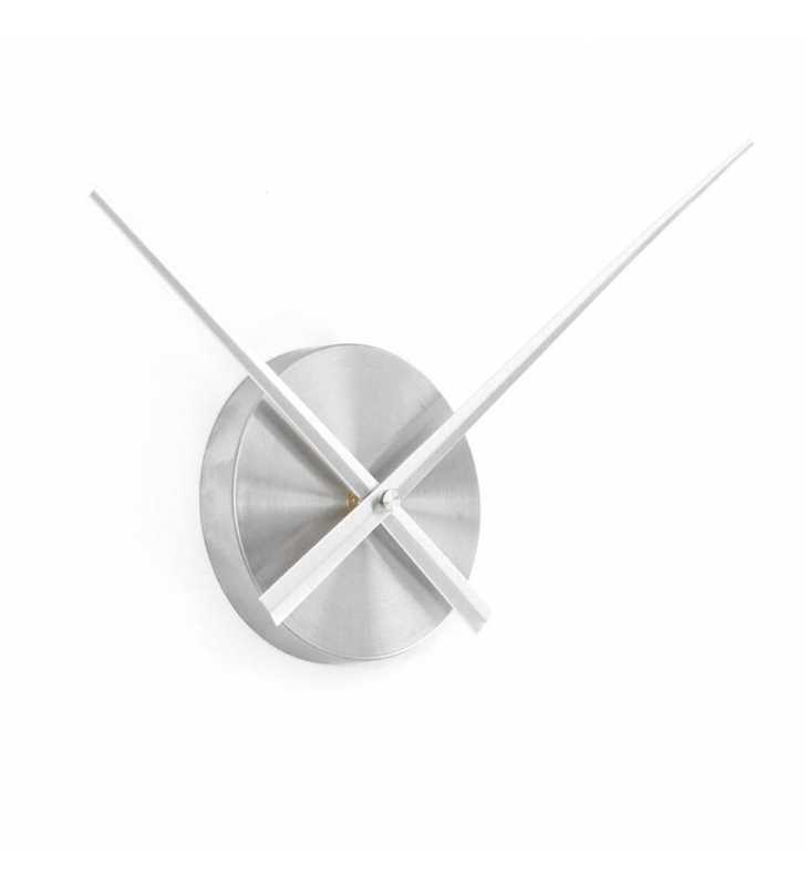 Duży zegar ścienny 3D DIY-L 12S srebrny WSKAZÓWKI