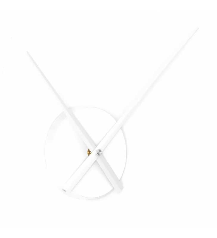 Duży zegar ścienny 3D DIY L biały wskazówki, wskazówki, wyposażenie wnętrz