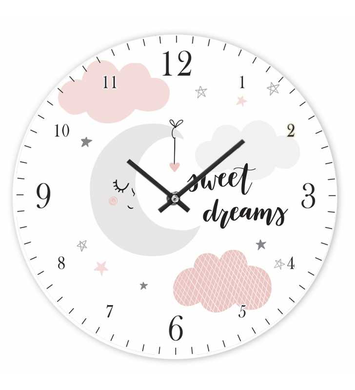 Zegar dla dzieci ścienny Happy Hour Sweet Dream