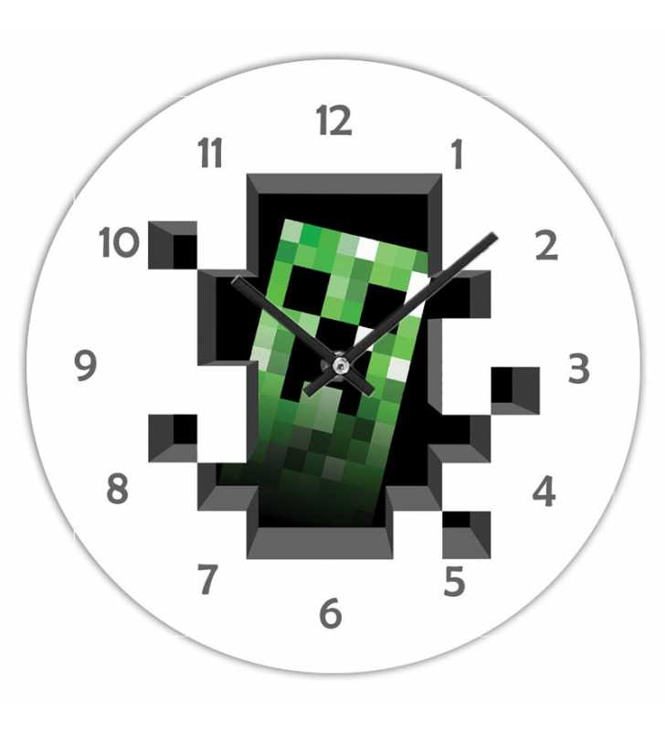 Zegar dla dzieci ścienny Happy Hour Minecraft 7