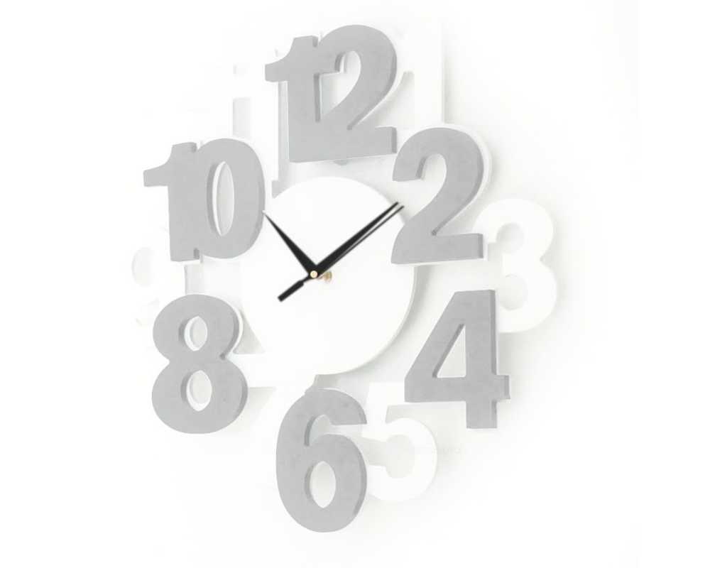 Nowoczesny zegar ścienny 3D 1075 - dekoracyjny zegar wiszący - wyposażenie wnętrz 