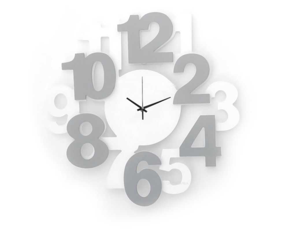 Nowoczesny zegar ścienny 3D 1075 - dekoracyjny zegar wiszący - wyposażenie wnętrz 