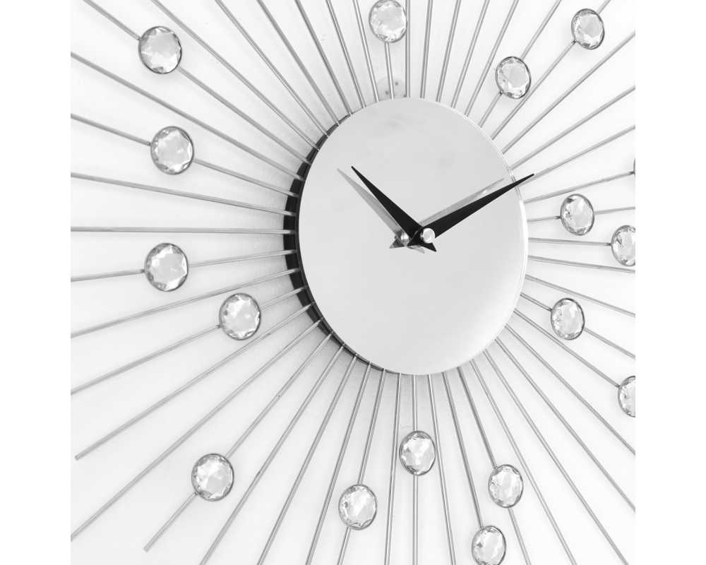 Zegar ścienny Crystal - DIamond - Nowoczesny zegar ścienny Nextgeneration DIAMOND 905  minimal efekt lustra 