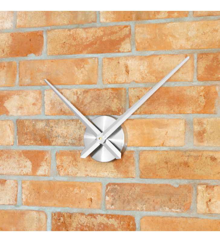 Duży zegar ścienny 3D DIY XXL12S srebrny